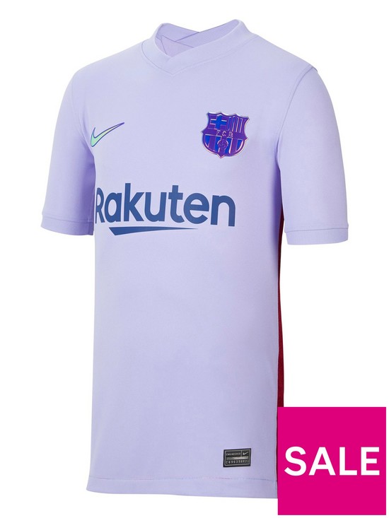 front image of nike-youth-barcelona-2122-away-short-sleeved-stadium-jersey