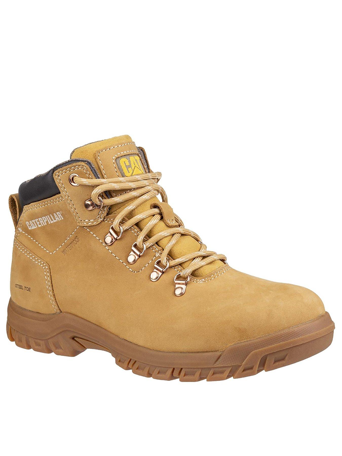 CAT Mae Safety Boots - Honey, Honey, Size 3, Women|3