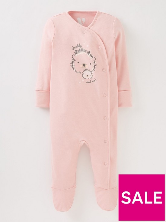 back image of mini-v-by-very-baby-girls-3pk-mummy-and-daddy-sleepsuit