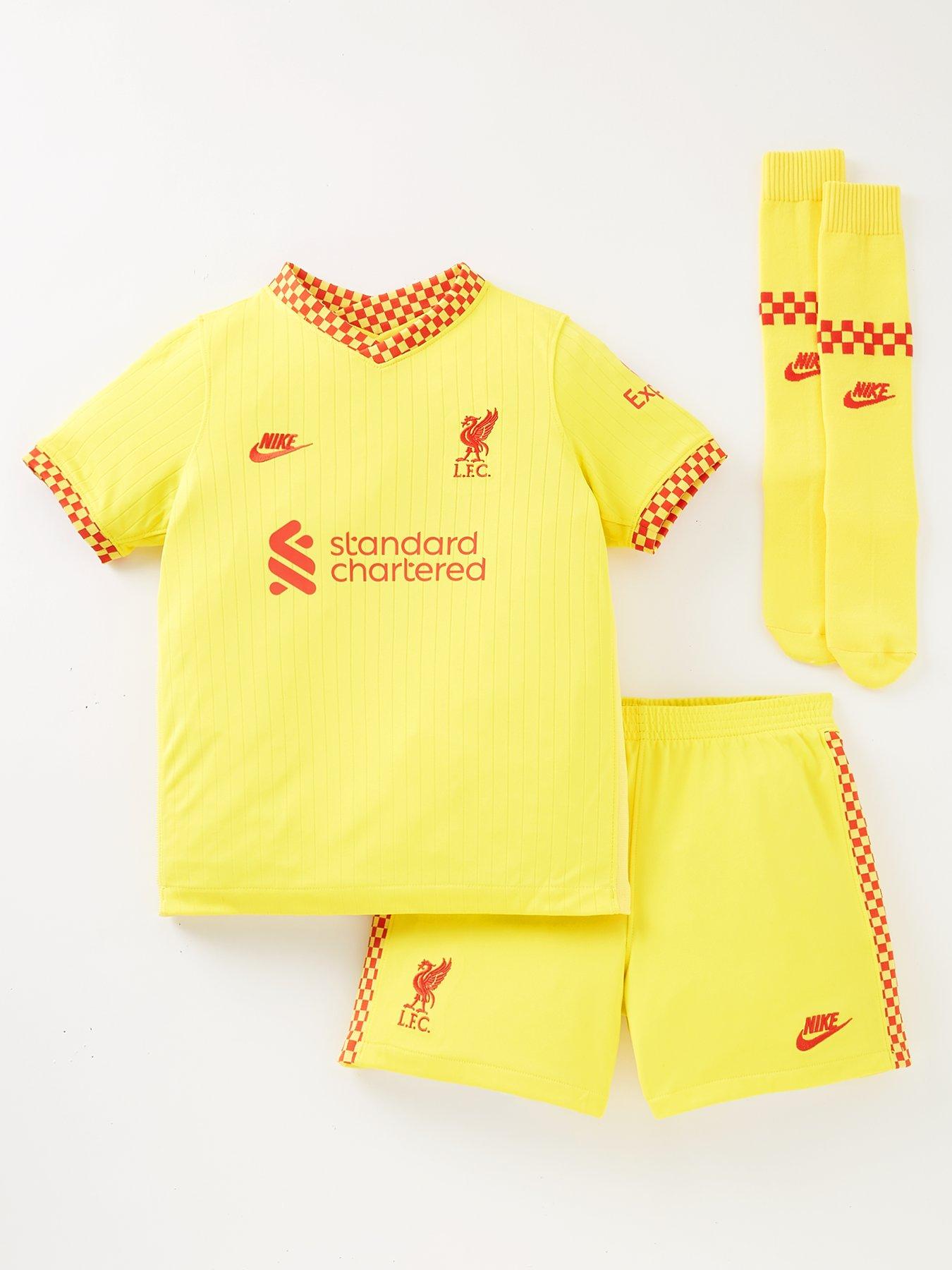 Kids Liverpool Fc 3rd Little Kids 21/22 Kit - Yellow