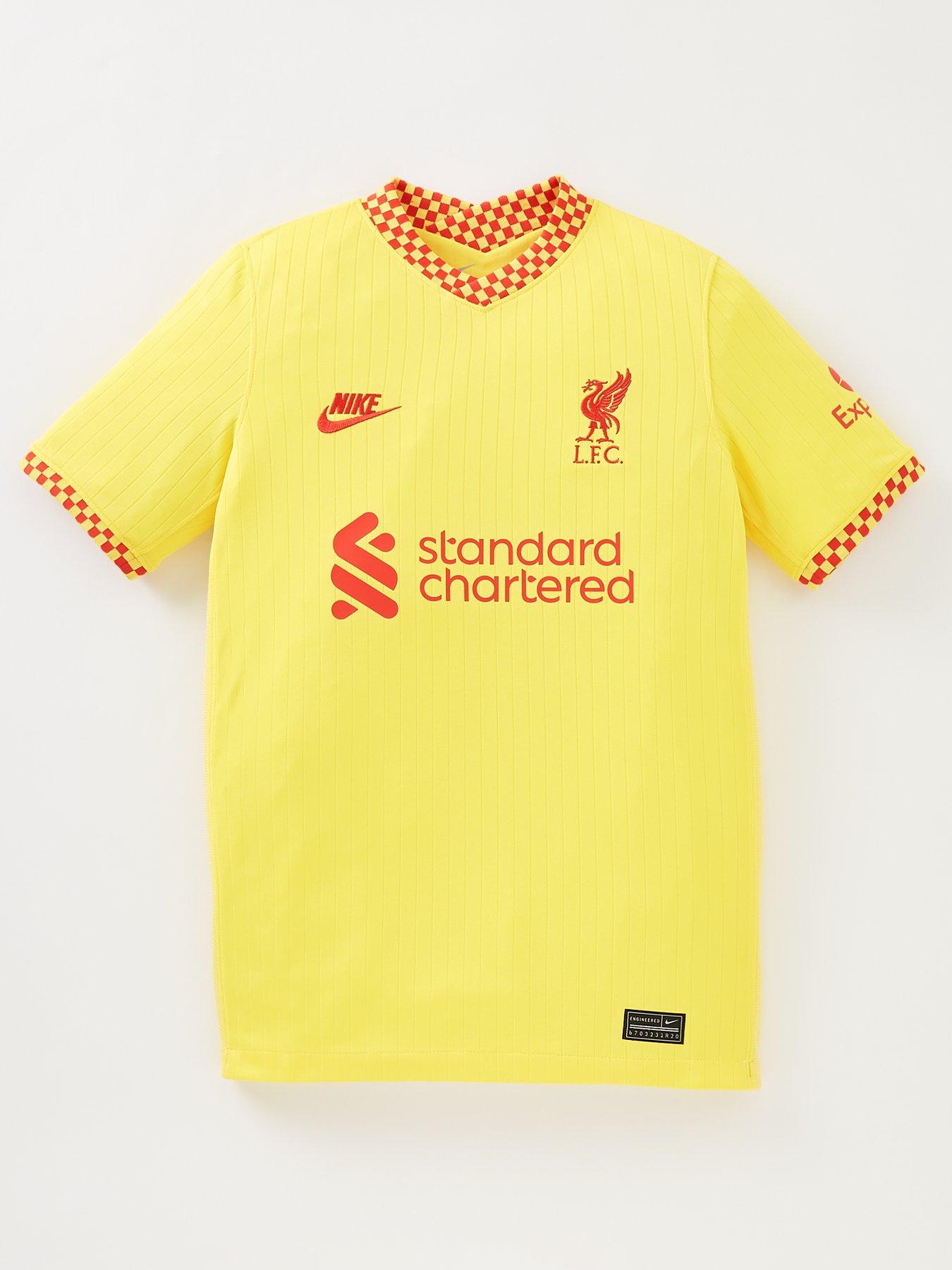  Liverpool FC 3rd Junior 21/22 Short Sleeved Shirt - Yellow