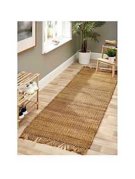 Product photograph of Very Home Jute Runner - 67x200cm from very.co.uk