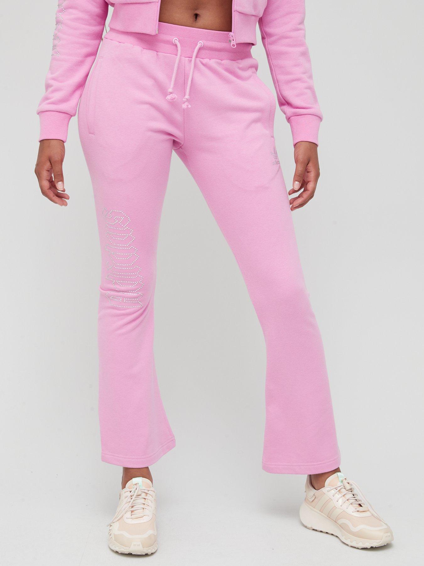  Early 2000s Cropped Track Pant - Pink