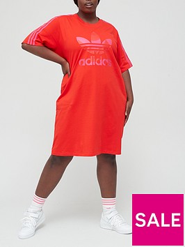 adidas-originals-marimekko-tee-dress-plus-size-red