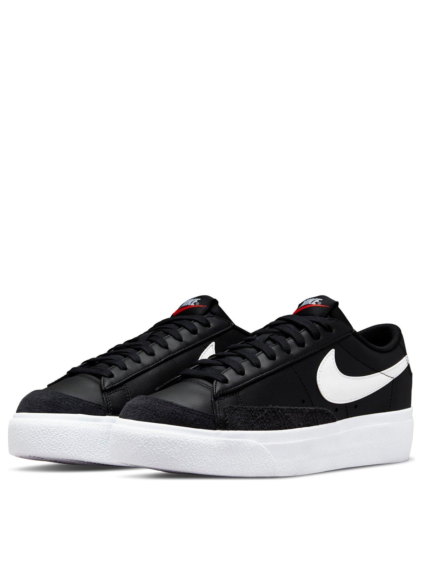 nike blazer low platform black
