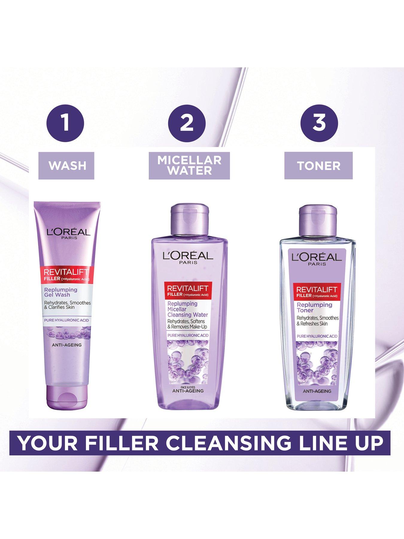 Image 5 of 5 of L'Oreal Paris Revitalift Filler [+ Hyaluronic Acid] Cleansing Micellar Water - 200ml