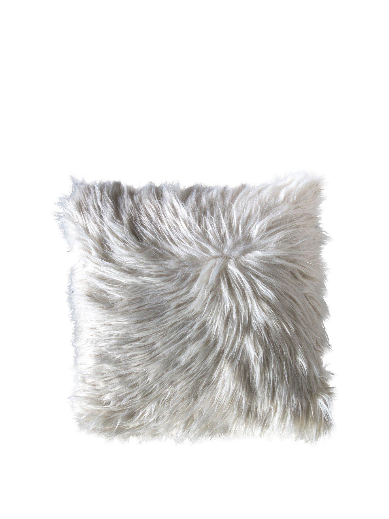 Product photograph of Gallery Mongolian Faux Cushion from very.co.uk