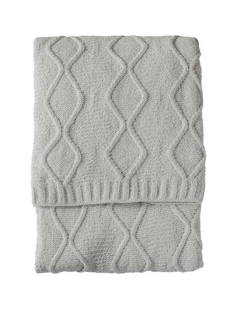 gallery-chenille-knit-cable-throw-melange-grey