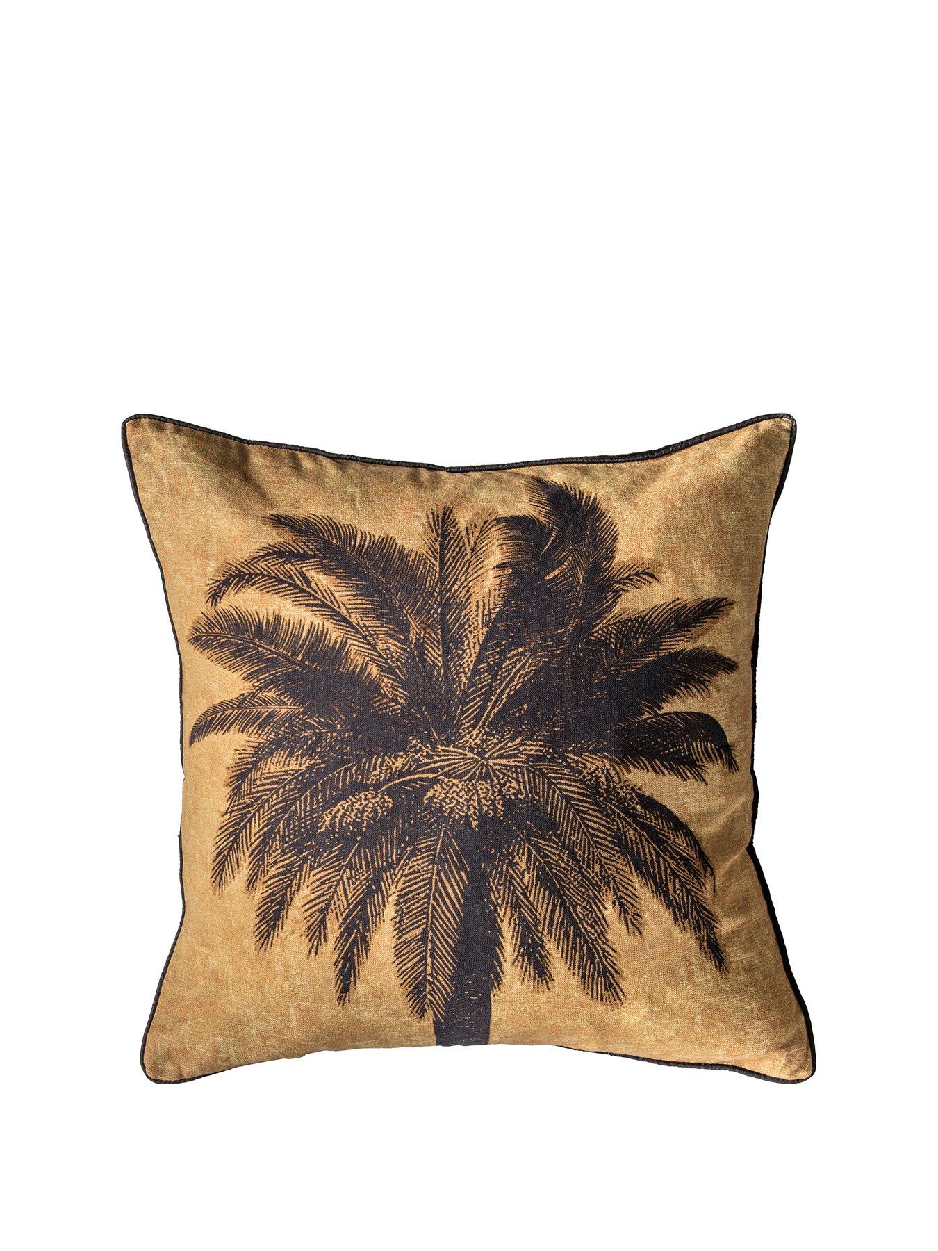 Product photograph of Gallery Palma Cushion - Natural from very.co.uk