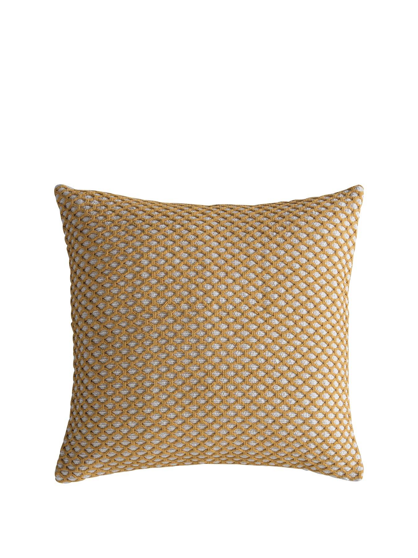 Product photograph of Gallery Bolivia Cushion - Ochre from very.co.uk