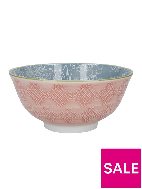 stillFront image of kitchencraft-kitchen-craft-glazed-ceramic-set-of-4-bowls