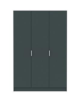 Product photograph of Ladner 3 Door Wardrobe from very.co.uk