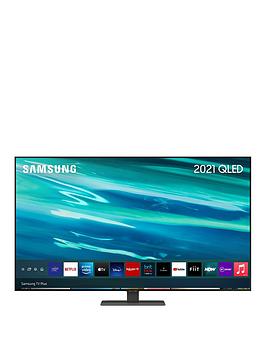 Samsung 2021 55 Inch Q80A Qled 4K Hdr 1500 Smart Tv - Silver