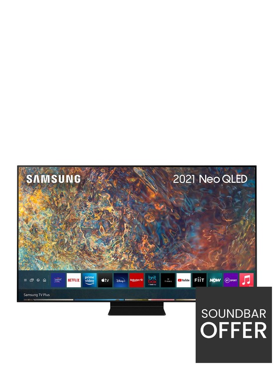 front image of samsung-2021-55nbspinchnbspqn90a-flagship-neo-qled-4k-hdr-2000-smart-tv-black