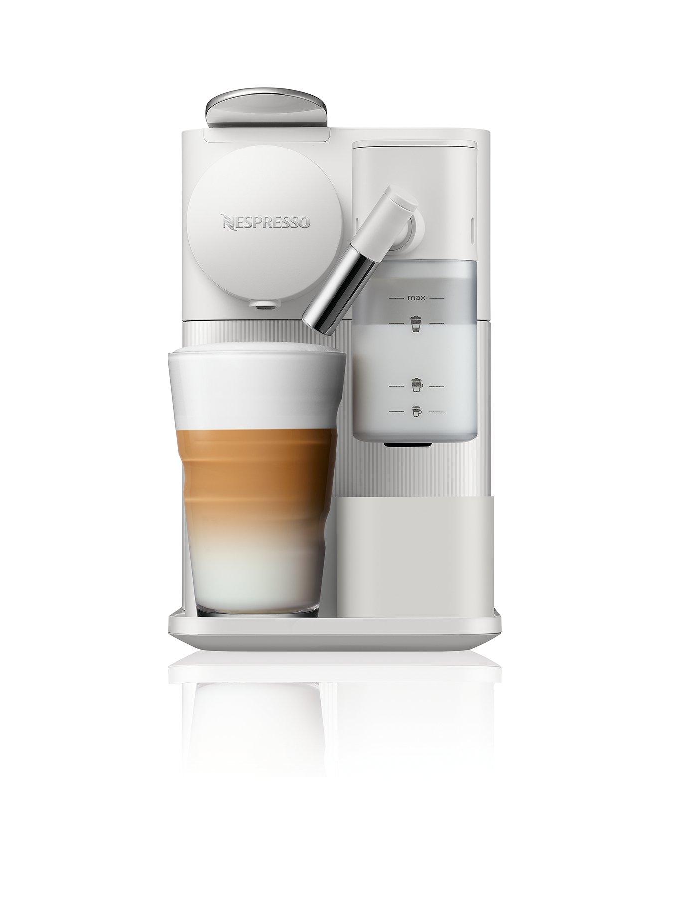 Product photograph of Nespresso Lattissima One Coffee Machine By De Rsquo Longhi - En510 W - White from very.co.uk