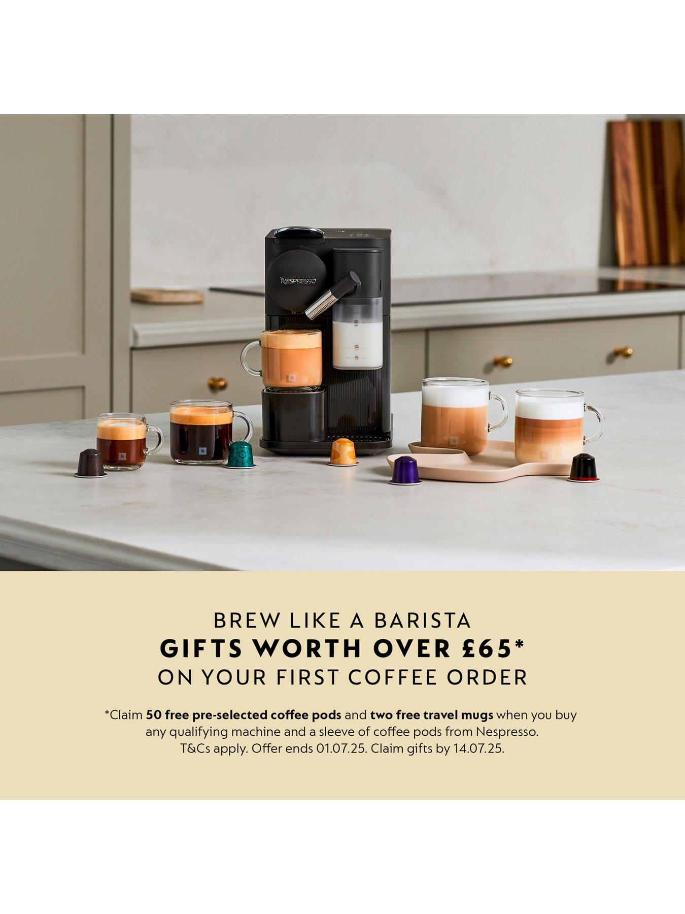 Image 2 of 8 of Nespresso Lattissima One Coffee Machine by De&rsquo;Longhi - EN510.W - Black