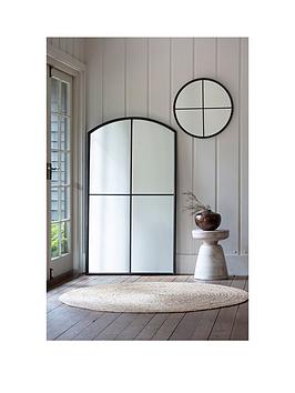 Product photograph of Gallery Childers Mirror - Black from very.co.uk