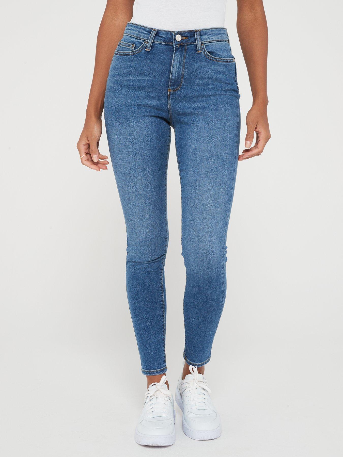  New Short Florence High Rise Skinny Jeans - Mid Wash