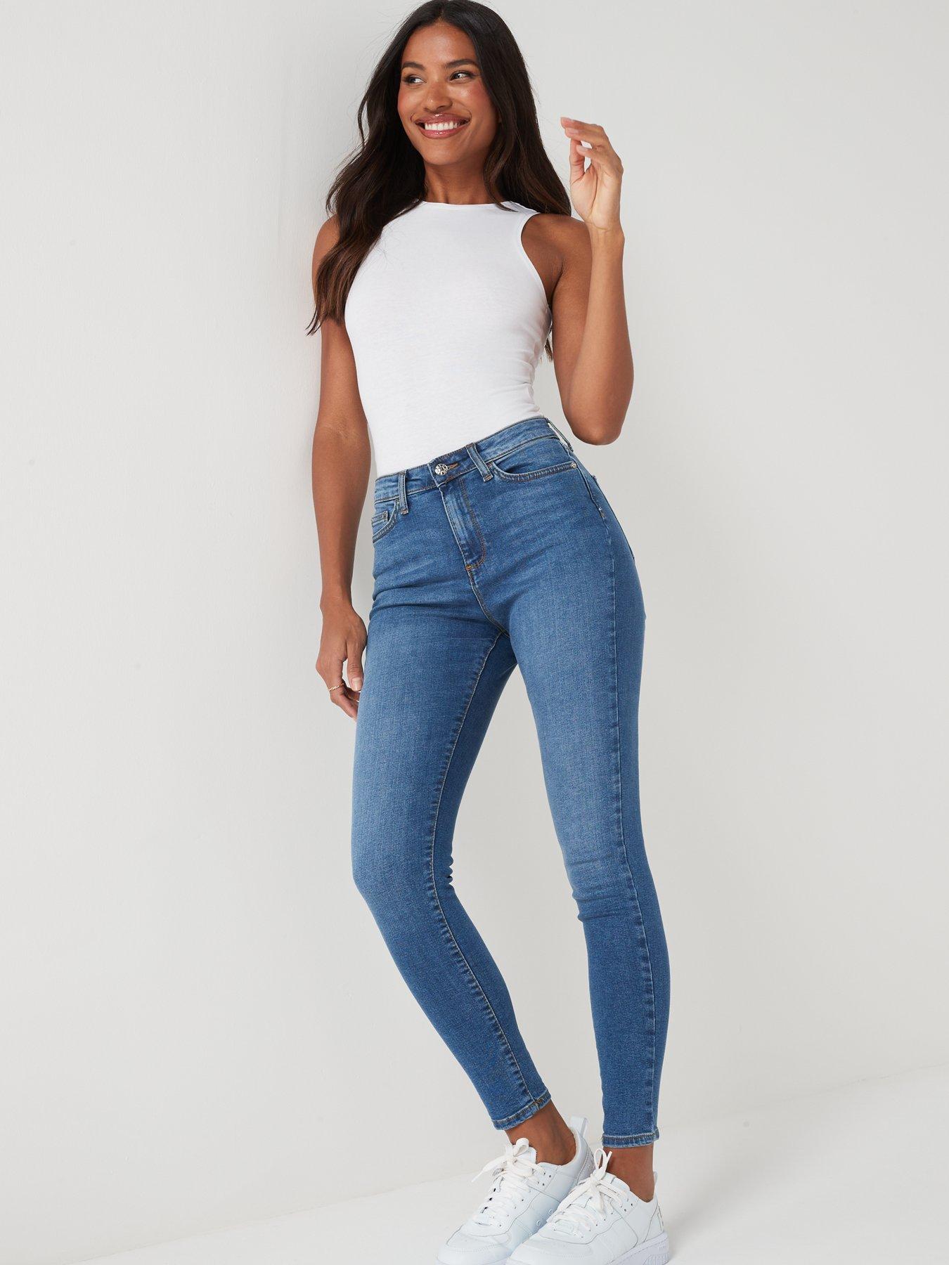 Everyday New Florence High Rise Skinny Jean - Mid Wash | Very.co.uk