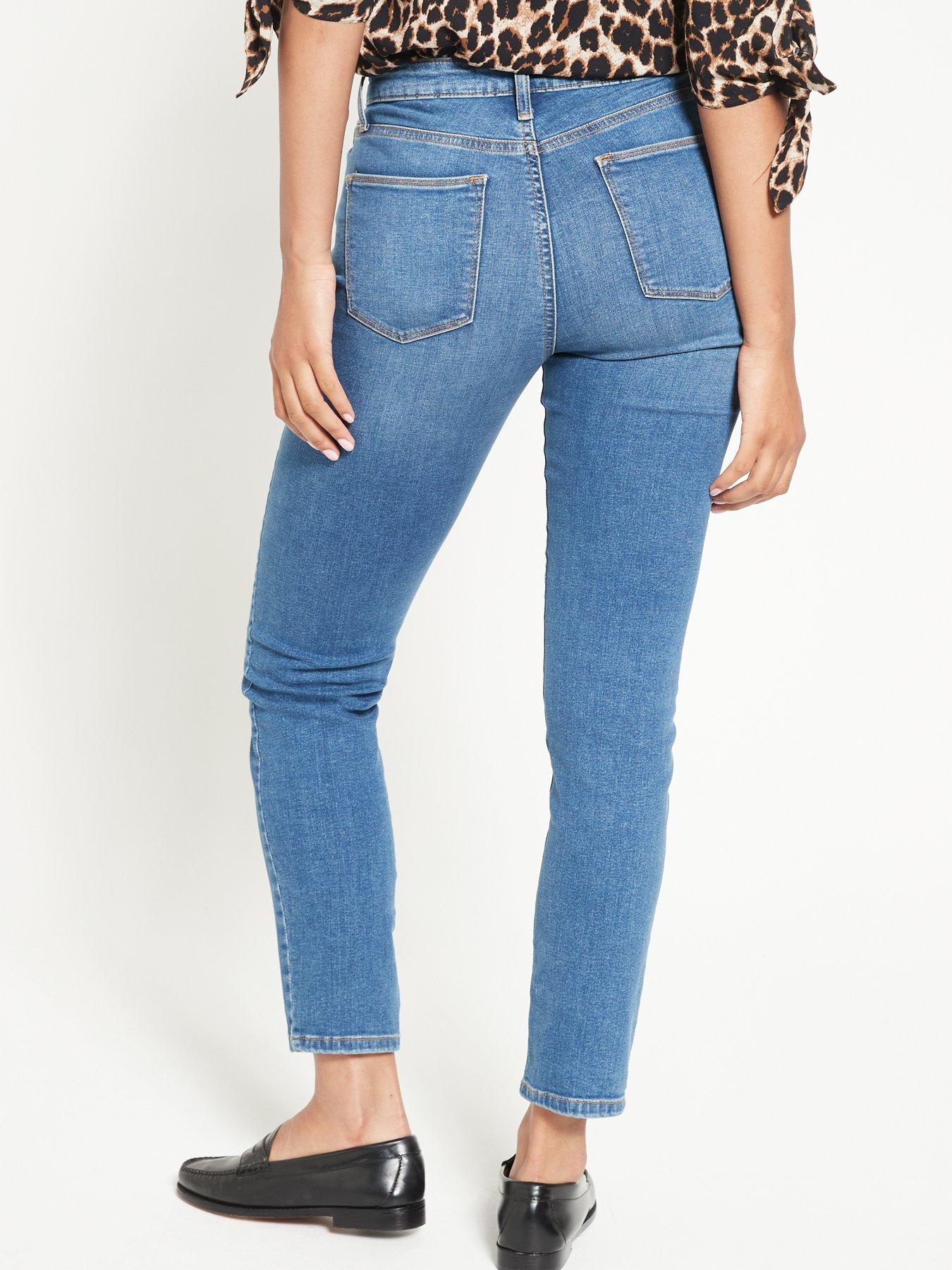 Everyday Short Isabelle High Rise Slim Leg Jean - Mid Wash | Very.co.uk