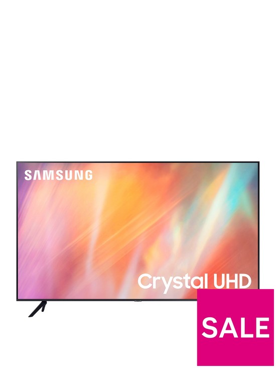 front image of samsung-2021-85nbspinch-au7100-uhd-4k-hdr-smart-tv