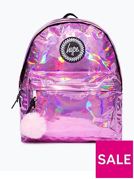 hype-girls-pink-holographic-backpack-pink