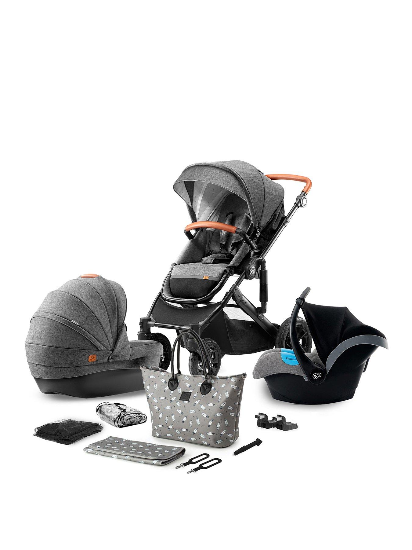 Kinderkraft Prime 2020 3 in 1 Travel System Grey