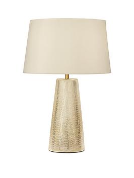 Product photograph of Michelle Keegan Home Michelle Keegan Textured Ceramic Table Lamp from very.co.uk