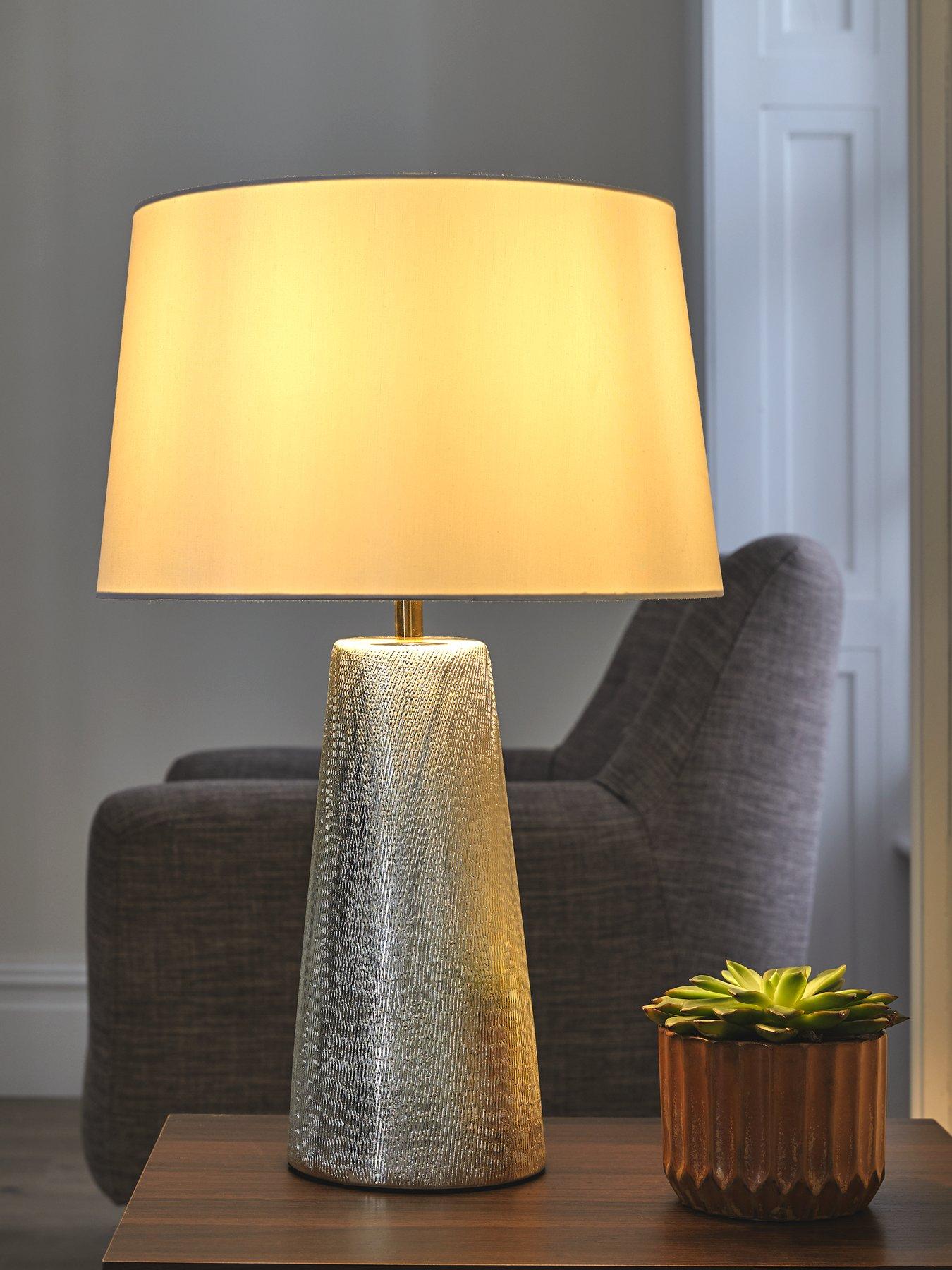 Textured ceramic online table lamp