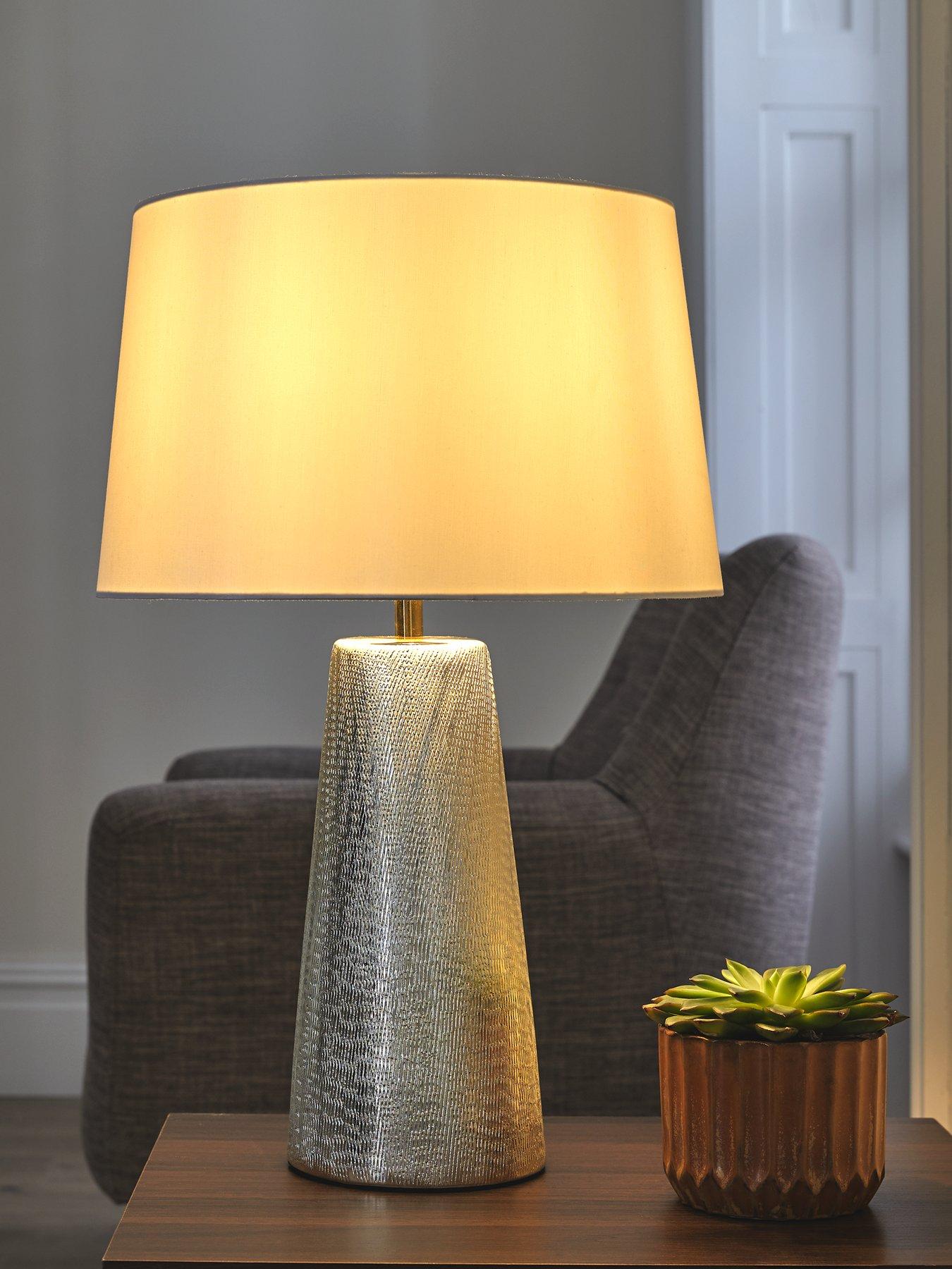 Image 2 of 4 of Michelle Keegan Home Textured Ceramic Table Lamp