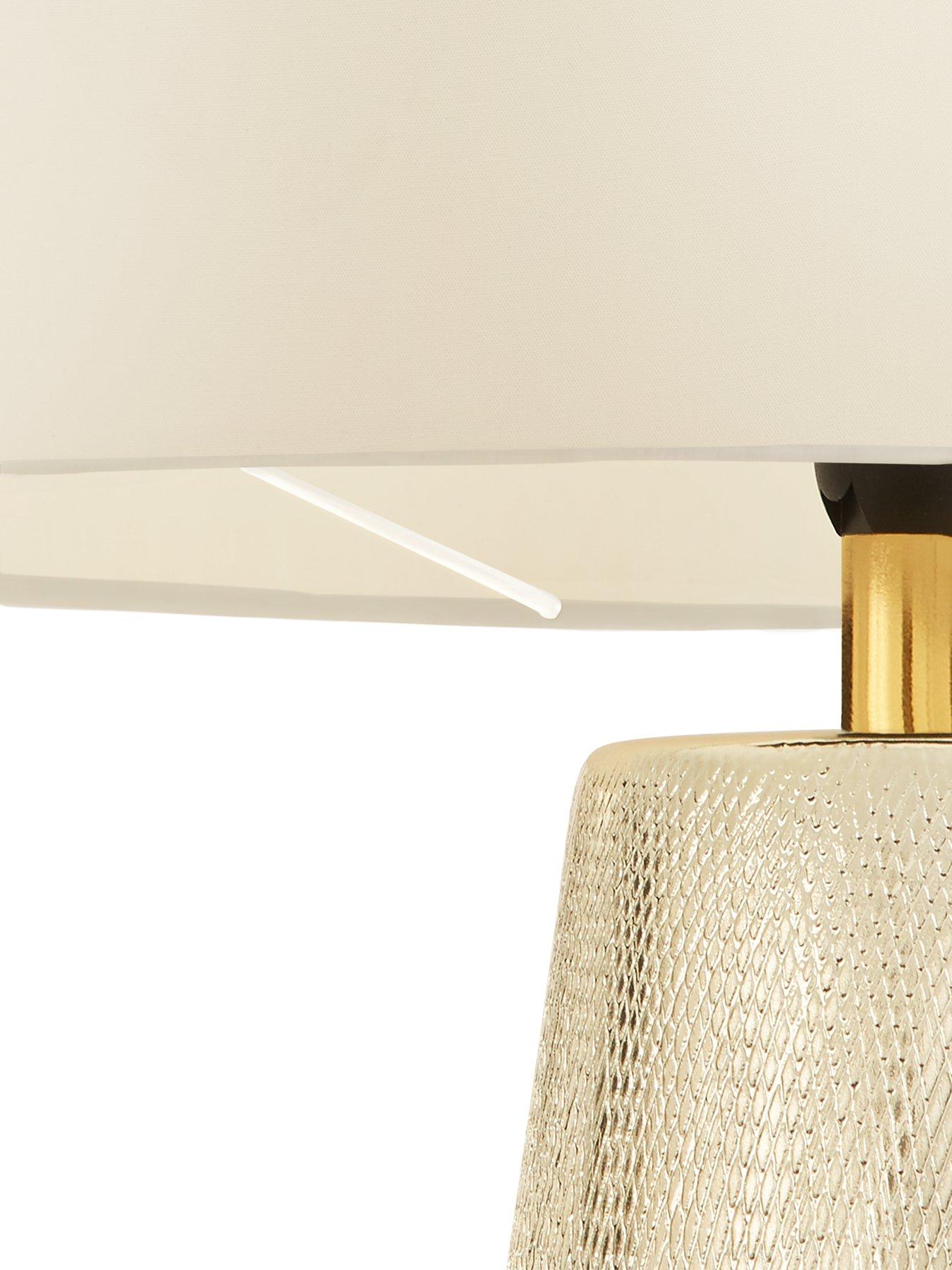 Image 3 of 4 of Michelle Keegan Home Textured Ceramic Table Lamp