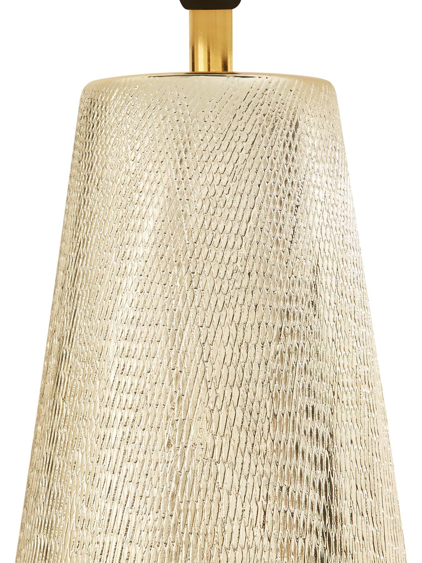 Image 4 of 4 of Michelle Keegan Home Textured Ceramic Table Lamp