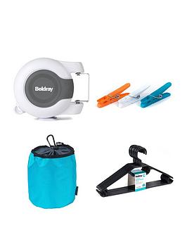 beldray-retractable-dual-washing-clothes-line-and-accessories-pack