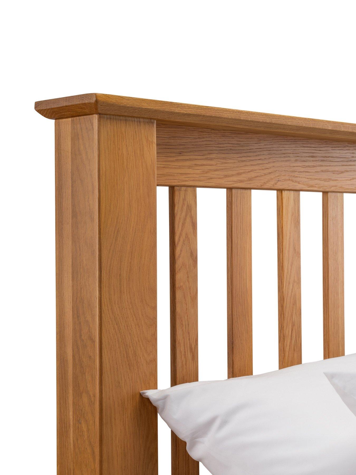 Image 3 of 4 of Julian Bowen Amsterdam Solid Oak/Oak Veneer&nbsp;Oak&nbsp;Bed Frame