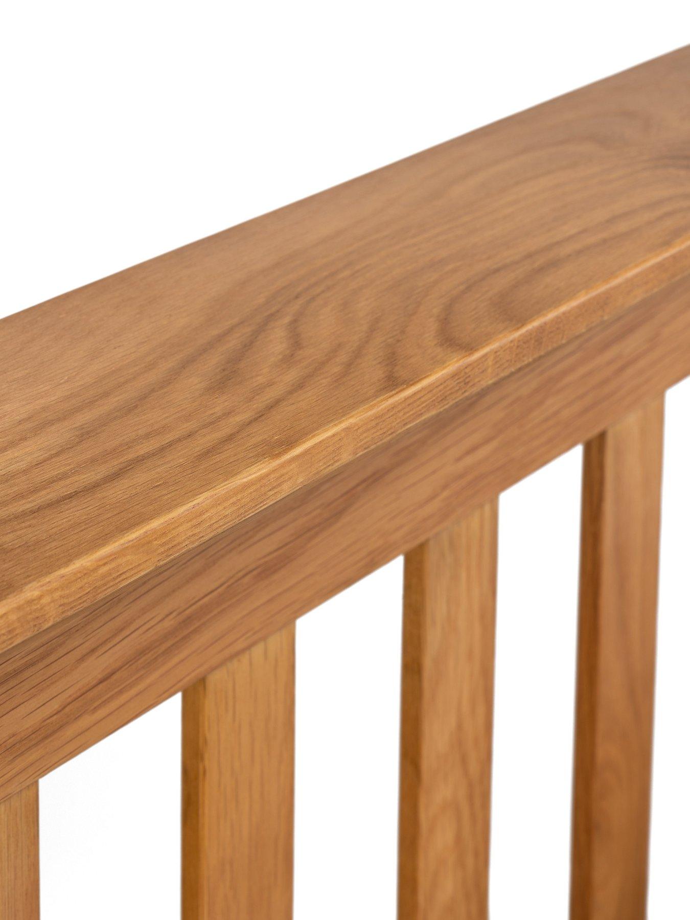 Image 4 of 4 of Julian Bowen Amsterdam Solid Oak/Oak Veneer&nbsp;Oak&nbsp;Bed Frame