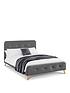  image of julian-bowen-astrid-curved-retro-buttoned-double-bed