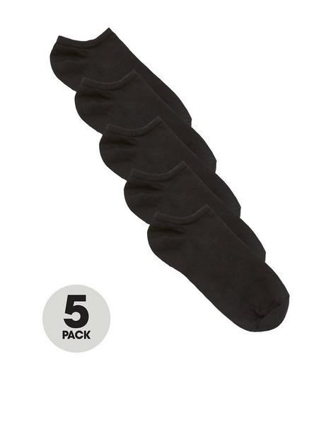v-by-very-5-pack-trainer-liners-plain-black