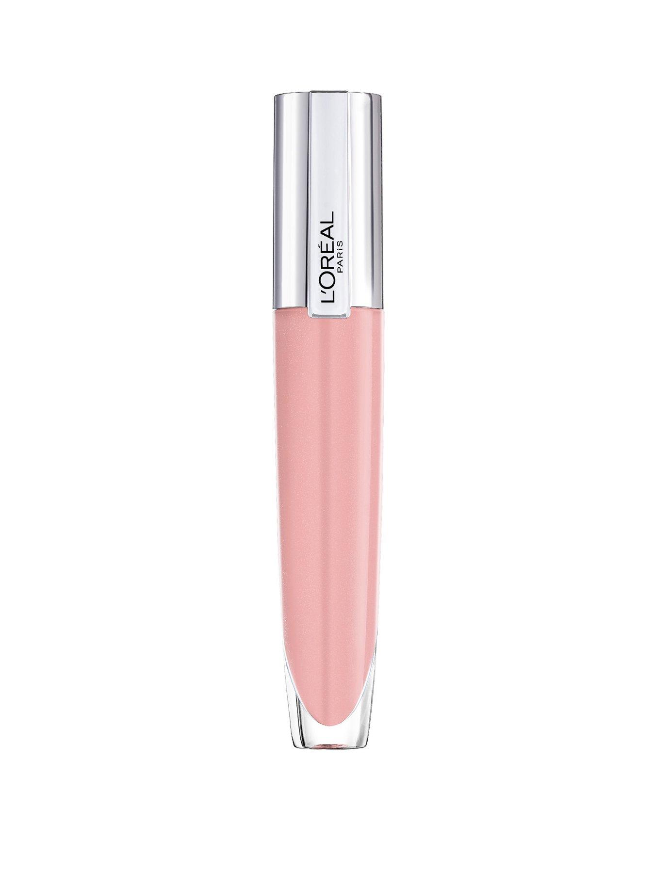 L'Oreal Paris Rouge Signature Plumping Sheer Pink Lip Gloss, 400 Maximize, Women