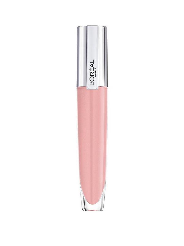 Image 1 of 3 of L'Oreal Paris Rouge Signature Plumping Sheer Pink Lip Gloss, Lightweight, non-sticky with intense hydration