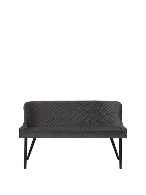 julian-bowen-luxe-high-back-bench-grey
