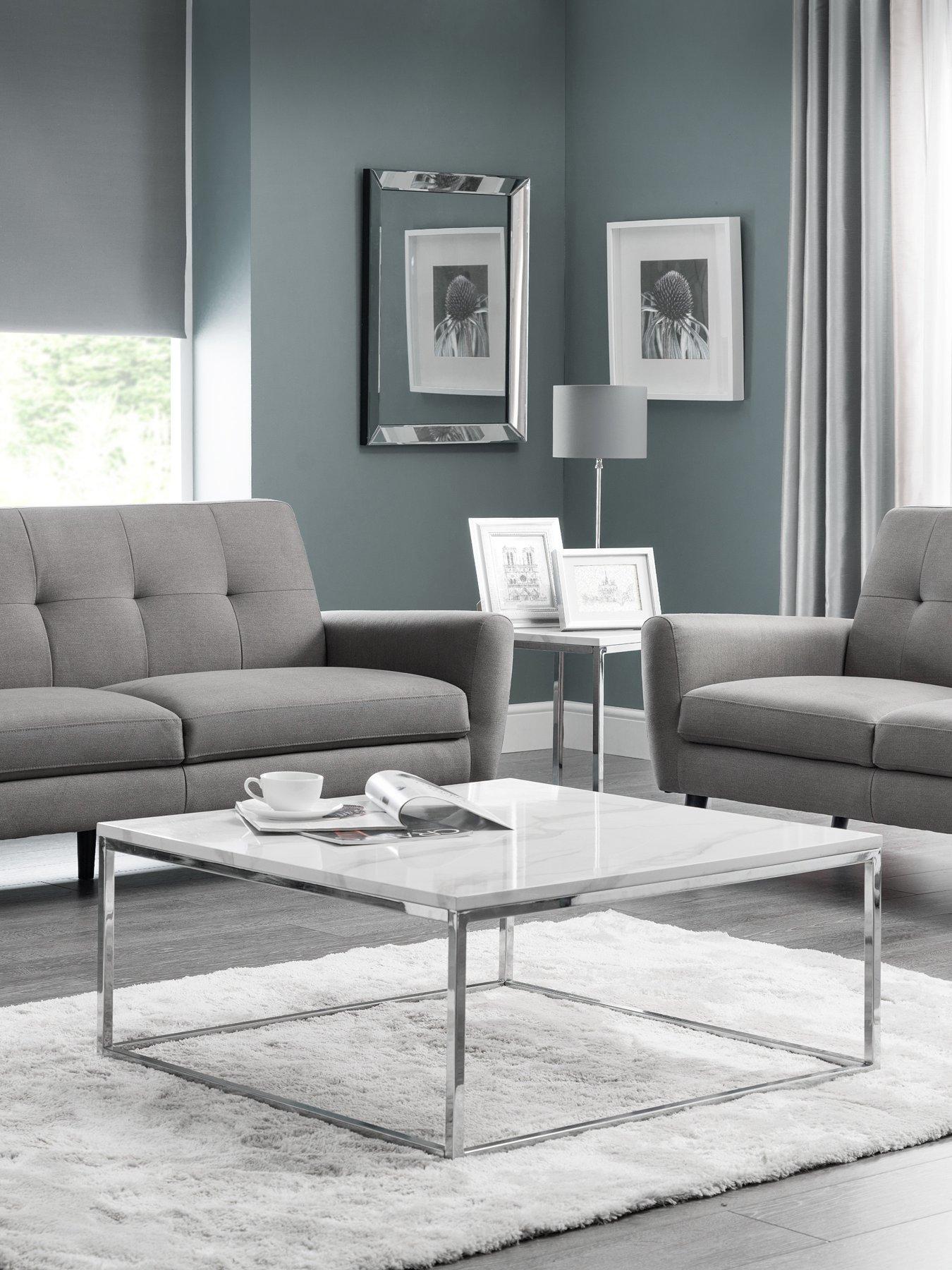 Julian Bowen Scala White Marble Top Coffee Table