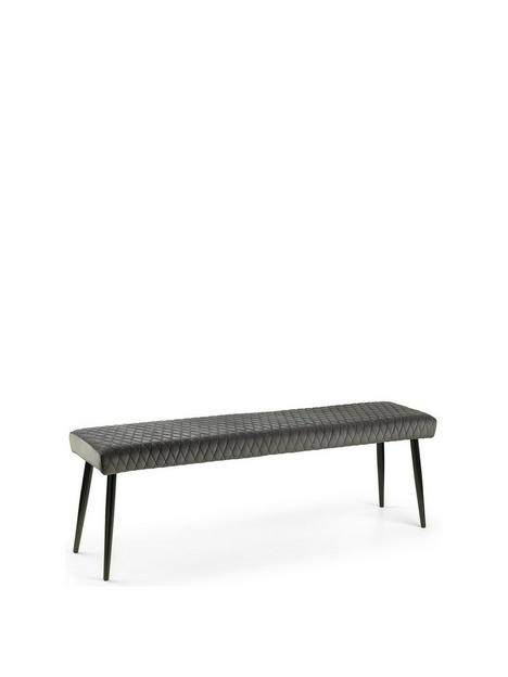 julian-bowen-luxe-low-bench-grey
