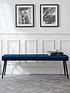  image of julian-bowen-luxe-velvet-low-bench-blue