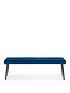 image of julian-bowen-luxe-velvet-low-bench-blue