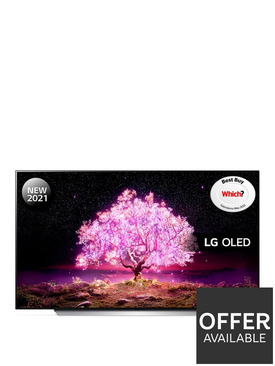 front image of lg-oled65c14lb-65-inch-oled-4k-ultra-hd-hdr-smart-tv-black