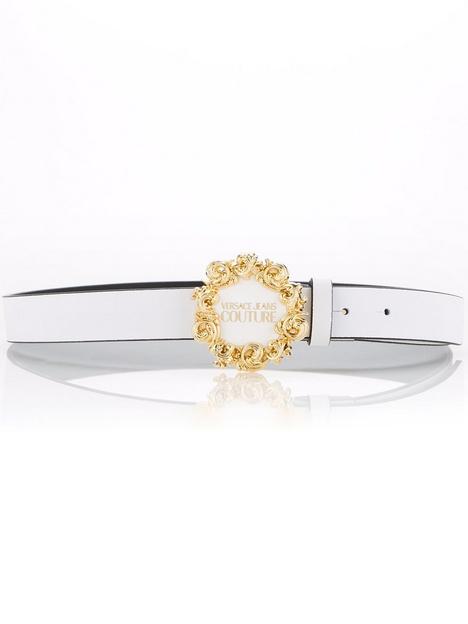 versace-jeans-couture-ornate-logo-belt-white