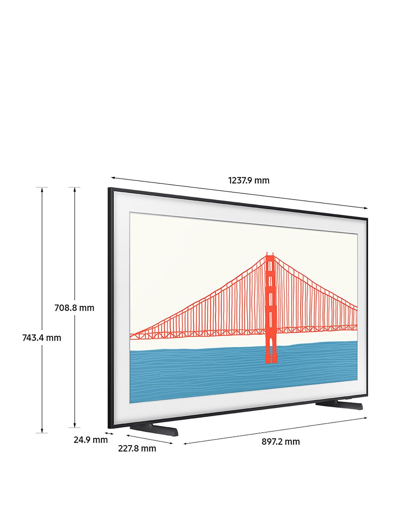 Samsung 21 55 The Frame Art Mode Qled 4k Hdr Smart Tv Black Very Co Uk