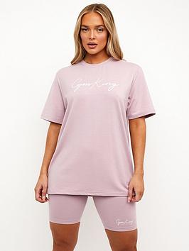 gym-king-signature-script-tee-lilac