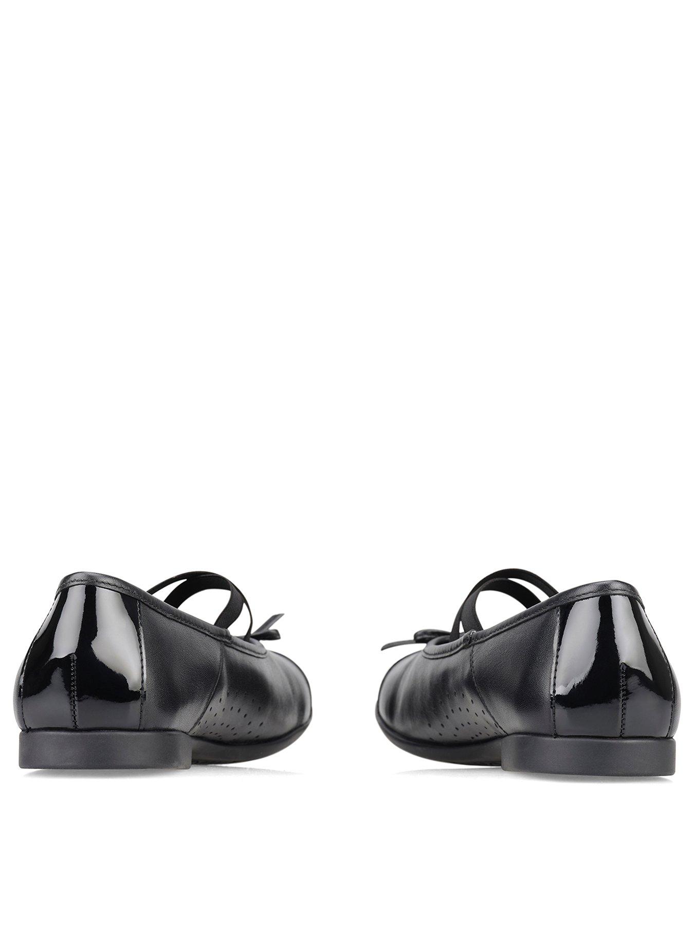 Black patent slip on hot sale shoes