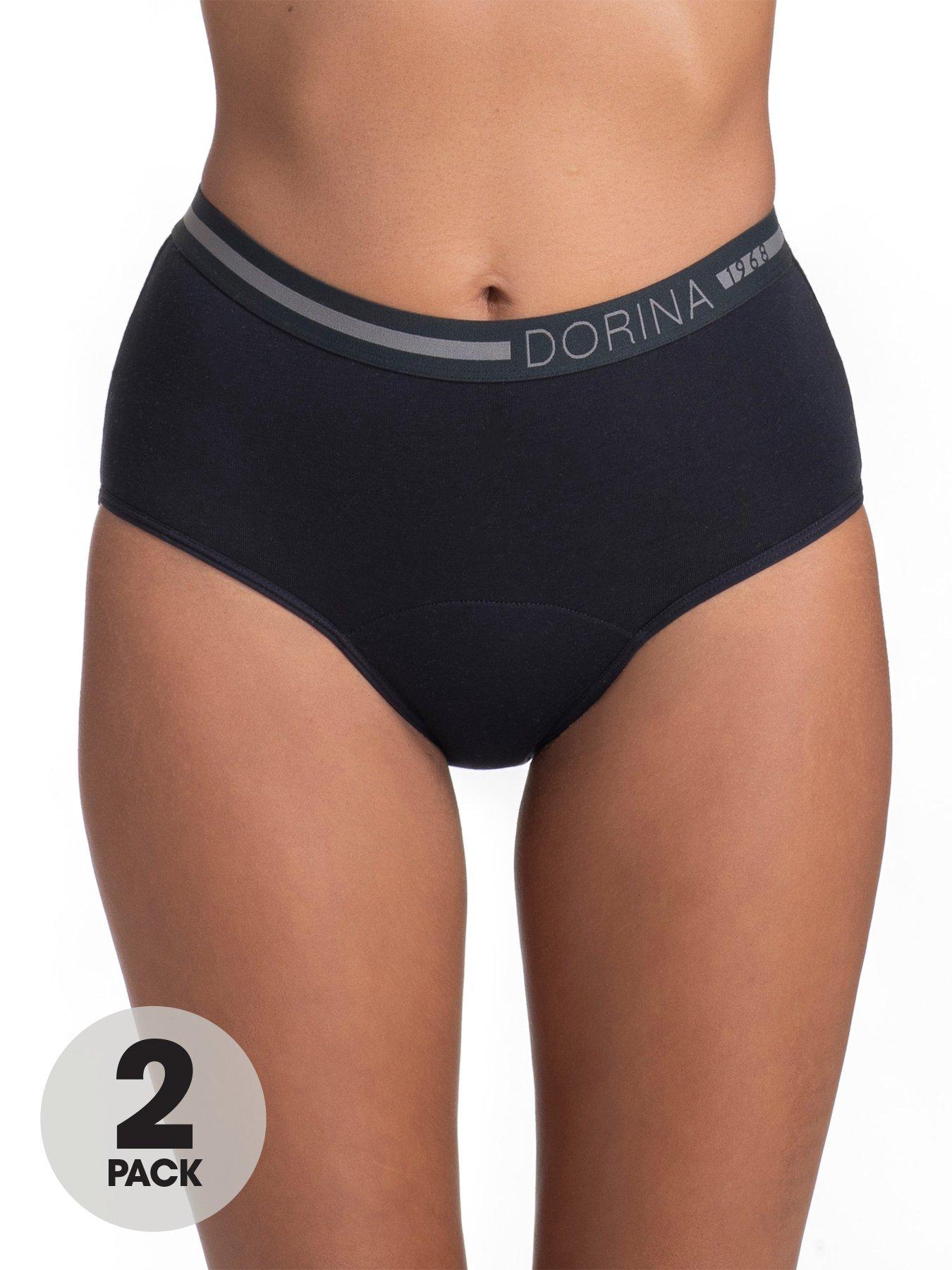 DORINA Moon 2 Pack Midi Nighttime Period Pants - Black